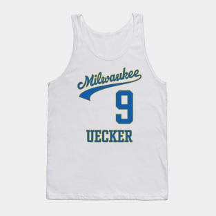 Retro Bob Uecker Baseball Jersey Tribute Tank Top